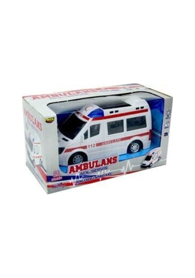 Oyuncak Ambülans Pilli Işıklı Sesli