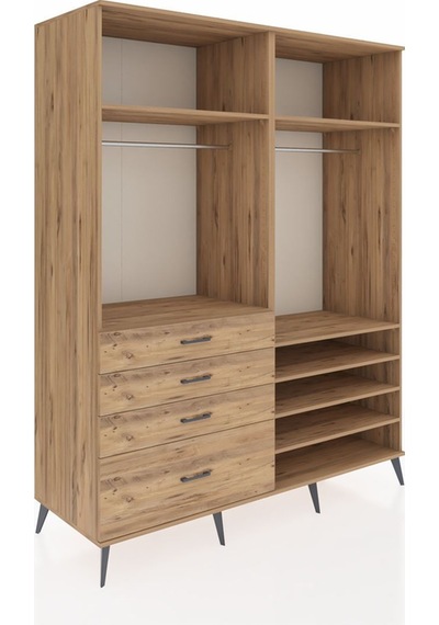 Kronos Gardrop 7 Raflı 4 Çekmeceli 2 Askılı 176x59x221 Çam-çam Çam Kronos Gardrop 7 Raflı 4 Çekmeceli 2 Askılı 176x59x221 Çam-çam Çam