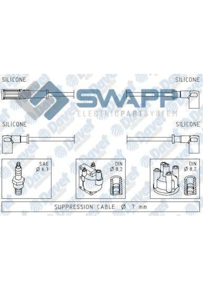 Buji Kablosu Tempra Tipo 1.8Ie 2.0Ie 8V 90-96 159A4000 504621710