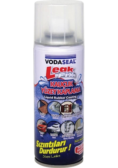 Leak Fix Su Geçirmez Sızdırmaz Sızıntı Önleyici Kauçuk Kaplama Izolasyon Şeffaf Sprey 200 Ml