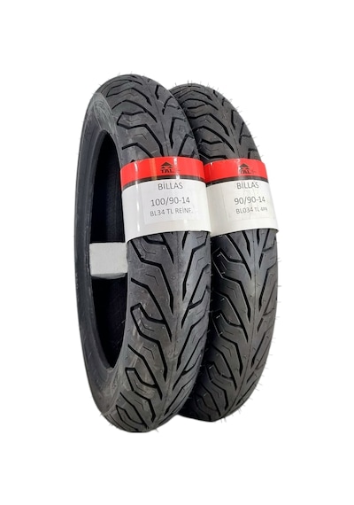 100/90-14 Ve 90/90-14tl Tubeless - Dubleks Bl034 Motosiklet Lastiği Takımı