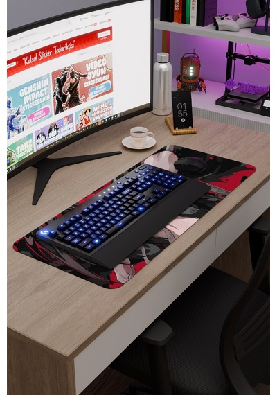 Dororo Anime V4 - 70x30 Xl Gaming Kauçuk Kaymaz Taban Mouse Pad Fare Altlığı