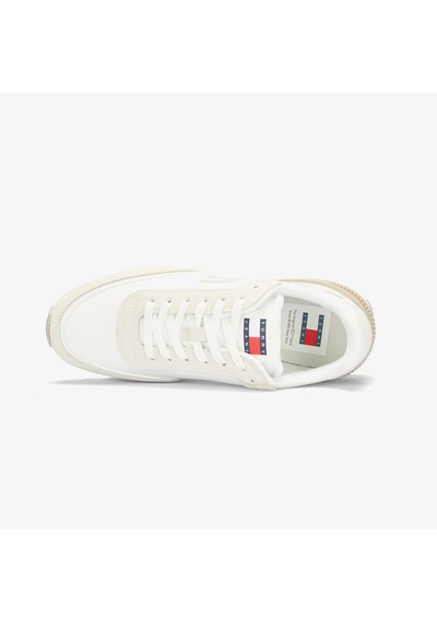 Tommy Hilfiger Tommy Jeans Retro Basket Kadın Beyaz Sneaker Düz En0en02511 Beyaz