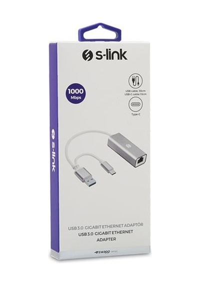 S-Link Swapp Sw-U330 Type-C - Usb3.0 Gigabit Ethernet Adaptör