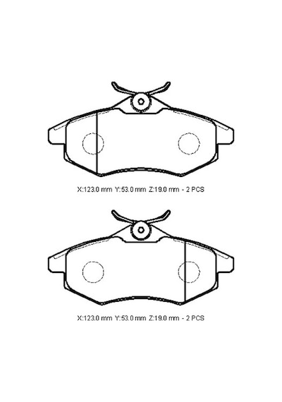 Cıtroen C3 03/09 Ön Fren Balatası 1,1/1,4/1,4hdı Kablosuz Disk 123x53x19 Bramax - Fren Ve Ekipmanları