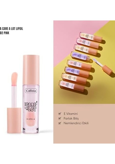 Callista I Care A Lot Lip Oil 02 Strawberry Nemlendirici Dudak Yağı