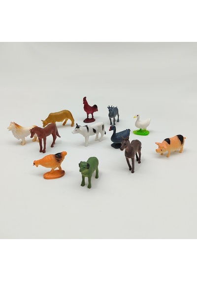 Farm Animals Çiftlik Hayvanları Seti 12 Parça-domuz
