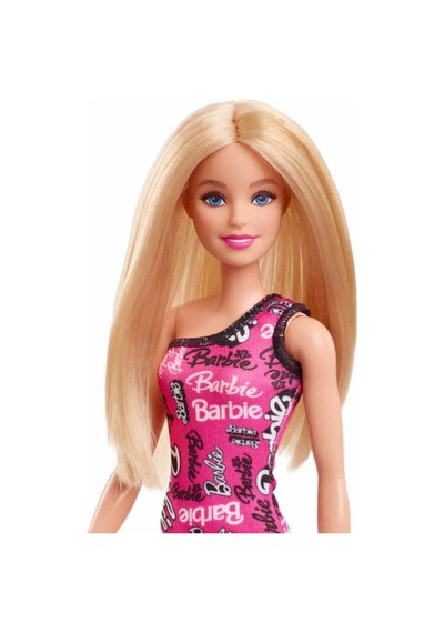 Sarışın Barbie Şık Pembe Barbie Elbiseli
