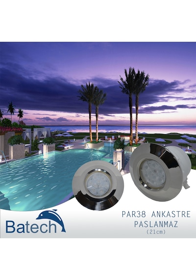 Batech Par38 Ankastre Paslanmaz Havuz Lambası