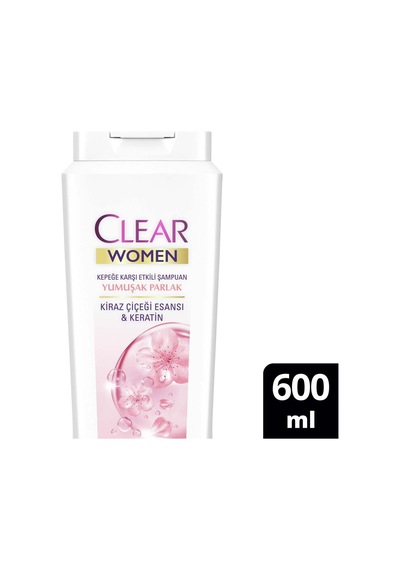 4 Adet Clear Women Yumuşak Ve Parlak Şampuan 600 Ml