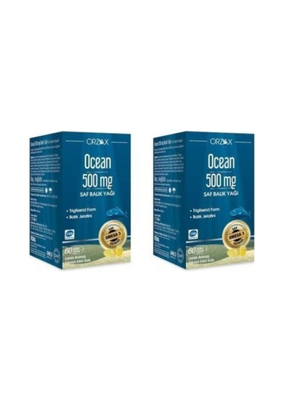 500 Mg Omega-3 60 Kapsül Yeni Ambalaj Balık Yağı 2 Adet 101746-2-2