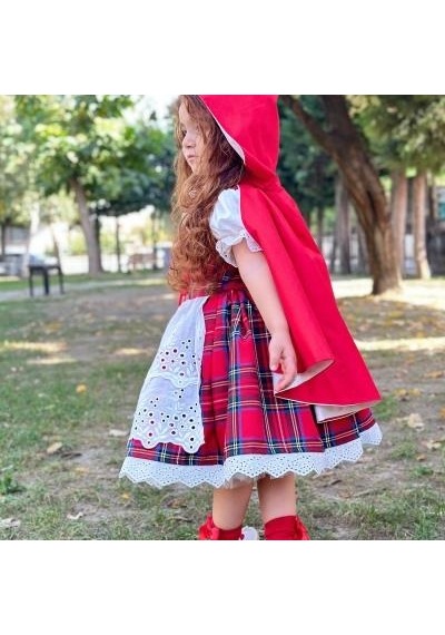 H L Y Karol Tasarım Kırmızı Başlıklı Kız Bebek Kostümü,doğum Günü Elbise,fotoğraf Çekim Elbise,0-12 Yaş Uygun Kırmızı