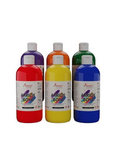 Ara Renkler Akrilik Boya 6'lı Set 6x500gr 0,15 L