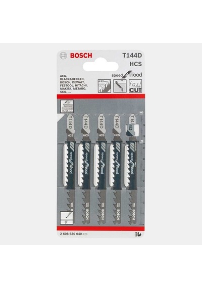 Bosch Ahşap Uç 5'li Paket T144 D Hcs 75 Mm