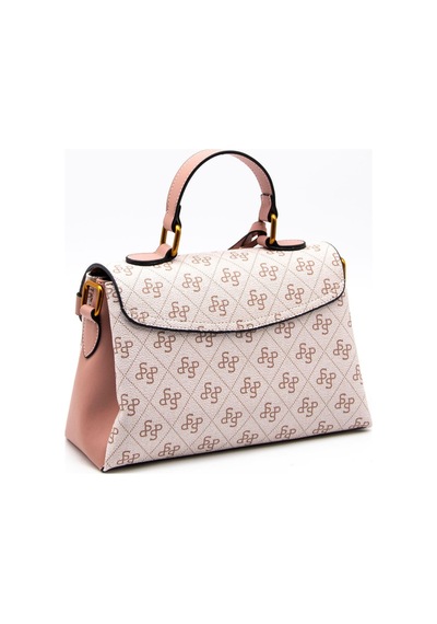 Silver Polo Sp1159 Kadın El Çantası Monogram Pembe-somon