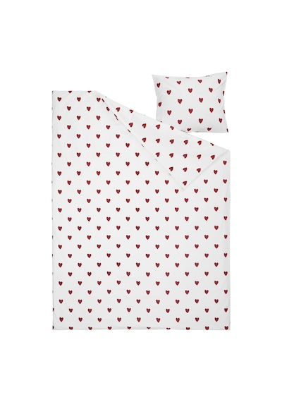 Ikea Barndrom Tek Kişilik Nevresim Takımı 150 X 200 Cm Beyaz - Kırmızı