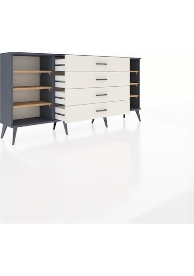 Arges Konsol 6 Raflı 4 Çekmeceli 176x30x83 Antrasit-çam/aytaşı Çam/aytaşı Arges Konsol 6 Raflı 4 Çekmeceli 176x30x83 Antrasit-çam/aytaşı Çam/aytaşı