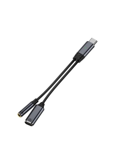 Type C To 2in1 3.5mm & Type-c Çevirici Dönüştürücü Kulaklık Ve Hızlı Şarj