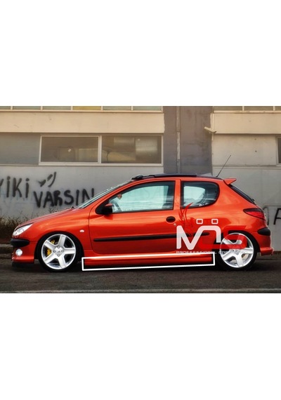 Peugeot 206 Rc Marşpiyel Sağ Sol Takım Fiberglass Boyasız