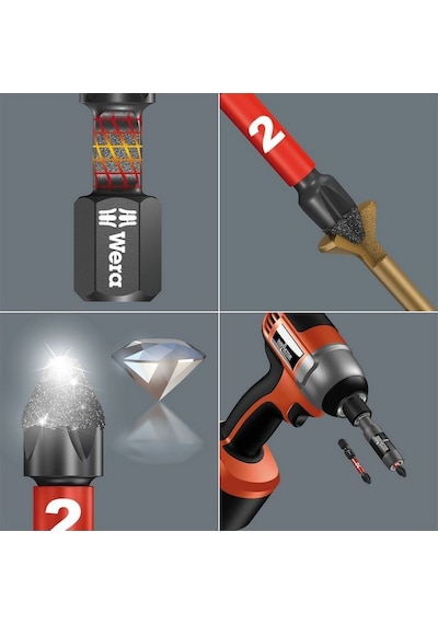 Wera Bit-Check 6 PH Impaktor 1 yıldız bits seti 05057691001