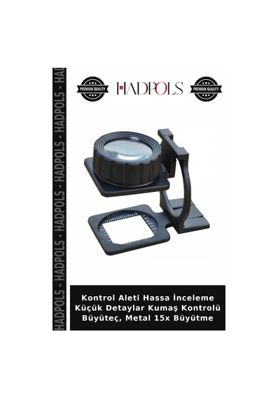 Kontrol Aleti Hassa İnceleme Küçük Detaylar Kumaş Kontrolü Büyüteç, Metal 15x Büyütme