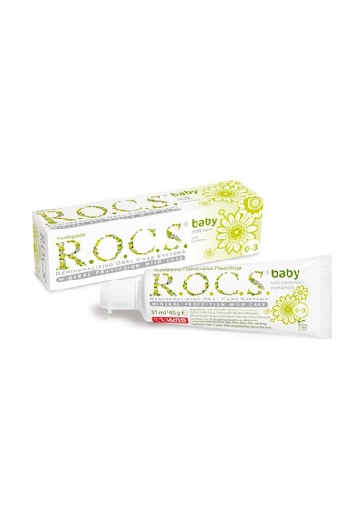 Rocs Baby Papatya Özlü Yutulabilir Diş Macunu 0-3 Yaş 35 ML Rocs Baby Papatya Özlü Yutulabilir Diş Macunu 0-3 Yaş 35 ML