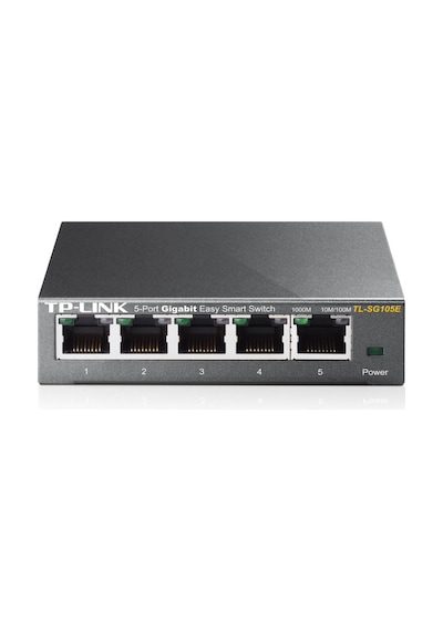 Tp-lınk Tl-sg105e, 5 Port, Gigabit, Easy Smart, Yönetilebilir, Metal Kasa, Masaüstü Switch