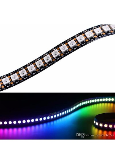 WS2812B 144 Ledli ARGB 5V Pixel Şerit Led Magic Led 1M
