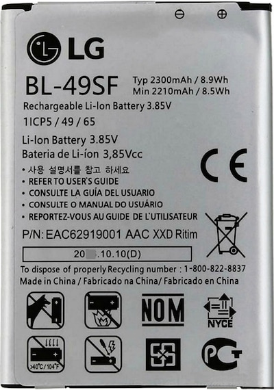 LG Uyumlu G4 Mini Pil Batarya Bl-49sf 2300 Mah