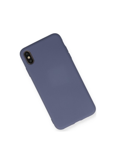 Gld-spt- Newface Apple Uyumlu iPhone Xs Max Kılıf Nano İçi Kadife Silikon - Gri,