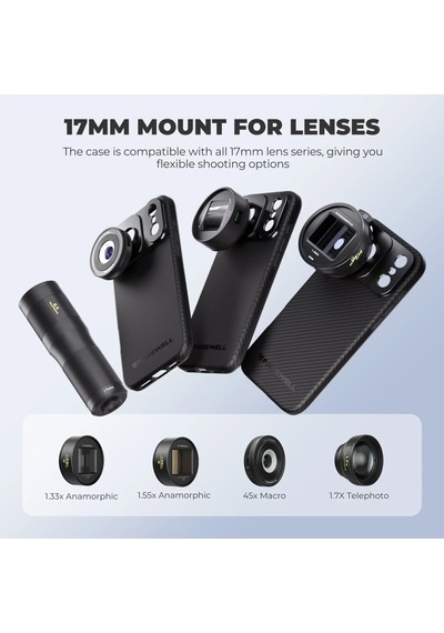 Freewell Pro Filmmaker Apple  Uyumlu iPhone Case Apple  Uyumlu iPhone 17 Pro Max - 17mm Mount
