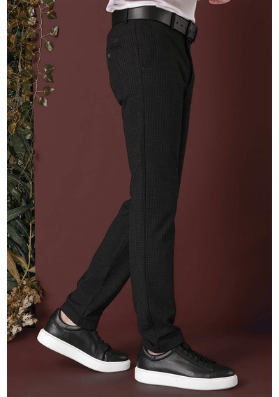 Efor P 1141 Slim Fit Siyah Klasik Pantolon Siyah