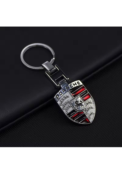 Silver Metal Premium Anahtarlık Pors Che Uyumlu Anahtarlık