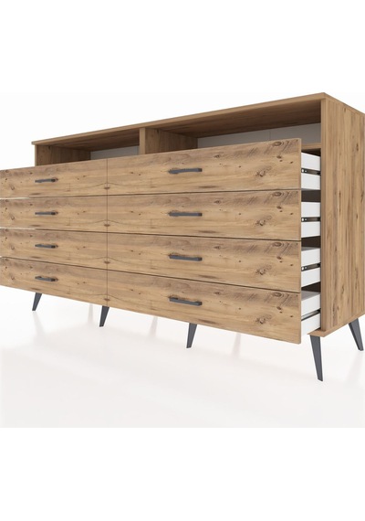 Hyperion Konsol 2 Raflı 8 Çekmeceli 176x44x99 Çam-çam Çam-çam Hyperion Konsol 2 Raflı 8 Çekmeceli 176x44x99 Çam-çam Çam-çam