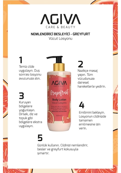 Greyfurt Özlü Besleyici Ve Nemlendirici Vücut Losyonu