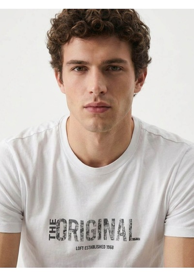 LOFT Regular Fit Erkek Tshirt K.kol Lf2042733 Q1.v1 Beyaz