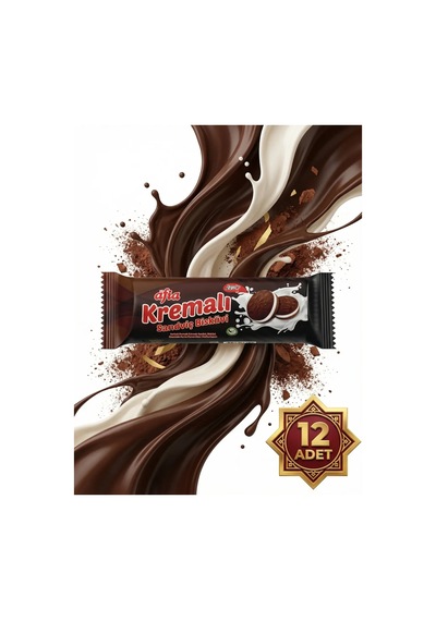 Afia Kakao Kremalı Sandviç Bisküvi 12x60 Gr