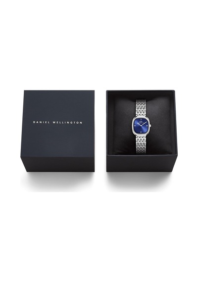 Daniel Wellington Corta Royal Blue Grain-link Silver Dw00600992 Kadın Kol Saati Gümüş