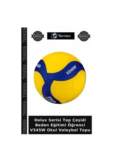 Delux Serisi Top Çeşidi Beden Eğitimi Öğrenci V345w Okul Voleybol Topu Çok Renkli