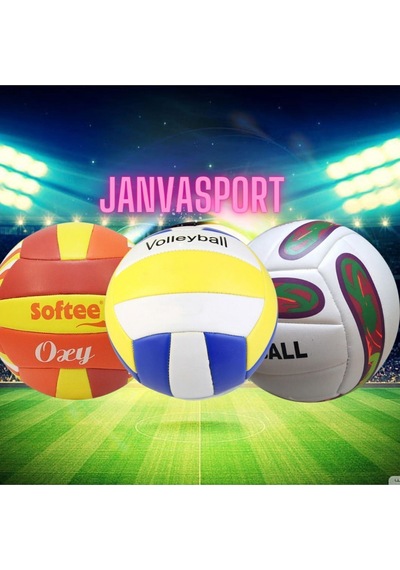 Janva Janva Voleybol Topu Dikişli Voleybol Topu Kaliteli Okul Ve Spor Amaçlı Antereman Ve Salon Uyumlu Beyaz
