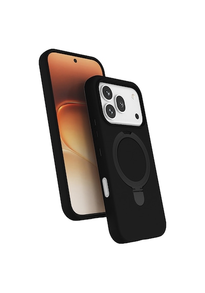 Maks Technology Honor 600 Pro 5g Kılıf M-safe Şarj Özellikli Standlı Mkst Samara Kılıf - Siyah