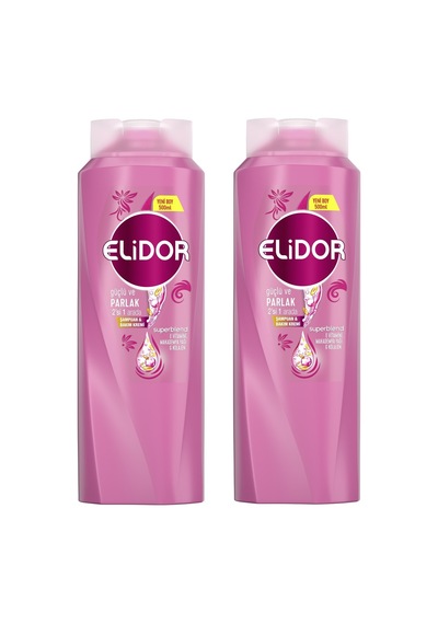 Elidor Güçlü ve Parlak 2'si 1 Arada Şampuan&Bakım Kremi 500ML x2