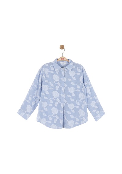 Xo Kids Kız Çocuk Gömlek 8-14 Yaş 31319 Mavi