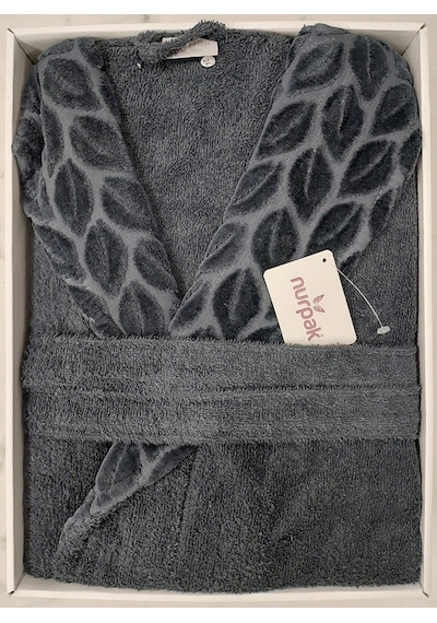 Nurpak Battal Boy Tek Bornoz Şalyaka-hazal Antrasit Beden2xl-3xl Antrasit