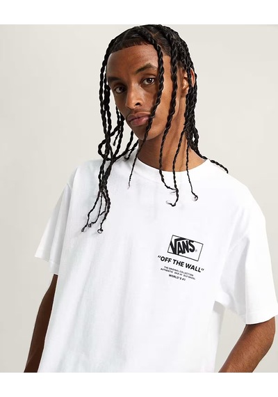 Vans Stacked Hi Ss Tee Erkek Beyaz T-shirt - Vn000pew