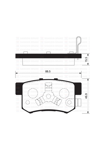 Sangsın Arka Balata Crv Iı 2.0-2.4 Vtec-2.2ctdı 02-06 Crv Iıı 2.0i Vtec-2.2ictdı 01-07 G IS00-SANGSIN SP2116