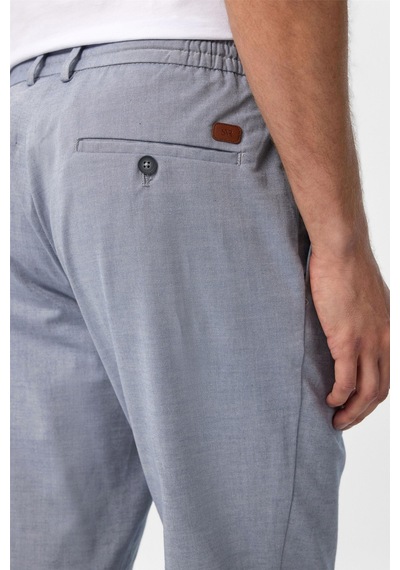 Süvari Buz Mavi Slim Fit Armürlü Jogger Pantolon