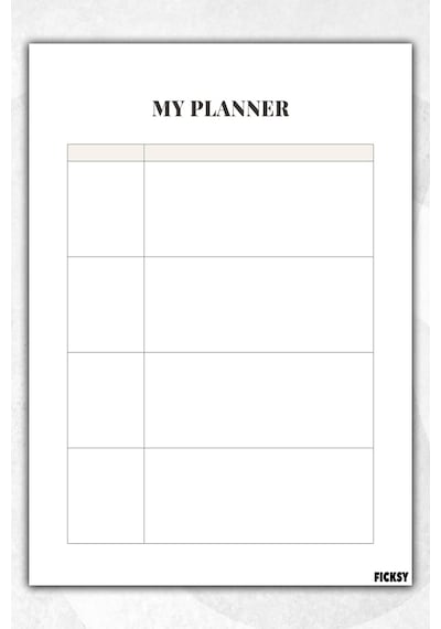 Zamansız Çok Amaçlı Günlük Haftalık Aylık Planlayıcı - A4 Ebat Yapılacaklar - 30 Yaprak - Planner - 2604 Çok Renkli