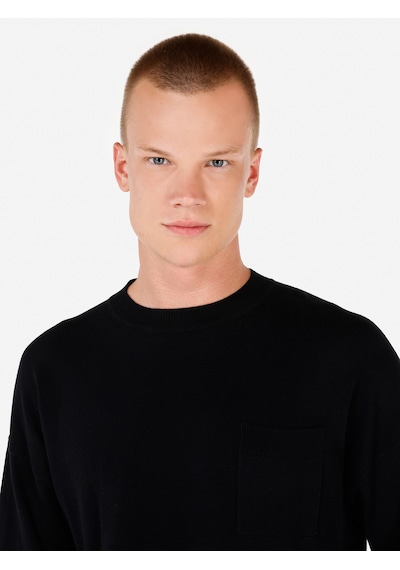 Colin's Colins Siyah Erkek Kazak Cl1071055 Q1.v2 Blk Siyah