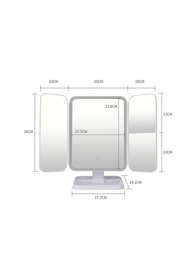 Siyah Renkli 2 Kapaklı,3 Farklı Dokunmatik Led Ayarlı Usb Şarj İle Şarj Olabilen Makyaj Aynası 5671 Çok Renkli Çok Renkli Siyah Renkli 2 Kapaklı,3 Farklı Dokunmatik Led Ayarlı Usb Şarj İle Şarj Olabilen Makyaj Aynası 5671 Çok Renkli Çok Renkli